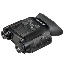 Bresser digitales binokulares Nachtsichtgert Explorer 130 mit Aufnahmefunktion schwarz inkl. Ladekabel, Speicherkarte, Tragegur