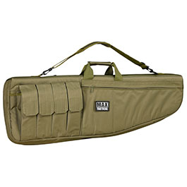 MAX Tactical 101 cm Heavy Duty Single Soft Rifle Bag / Gewehr-Futteral f. ein Gewehr mit Zubehr oliv