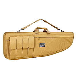 MAX Tactical 101 cm Heavy Duty Single Soft Rifle Bag / Gewehr-Futteral f. ein Gewehr mit Zubehr tan