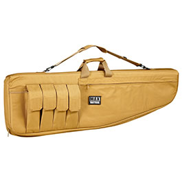MAX Tactical 122 cm Heavy Duty Single Soft Rifle Bag / Gewehr-Futteral f. ein Gewehr mit Zubehr tan