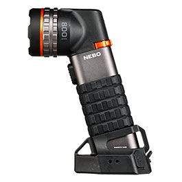 Nebo LED Handscheinwerfer Luxtreme SL50 450 Lumen schwarz mit Magnetfu und 800 m Reichweite inkl. Zubehr