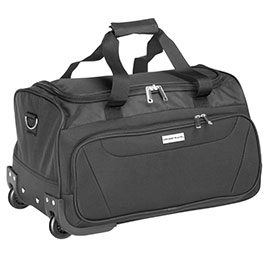 Reisetasche Monaco mit Trolley-System 42 Liter schwarz inkl. Tragegurt