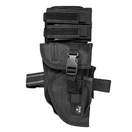 MFH Pistolenbeinholster Tactical schwarz mit Bein- und Grtelbefestigung rechts