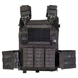 101 INC QR Plate Carrier Lasercut Molle-Plattentrger Weste schwarz inkl. Dummy-Platten
