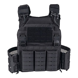 Thumbnail 101 INC QR Plate Carrier Lasercut Molle-Plattentr�ger Weste schwarz inkl. Dummy-Platten