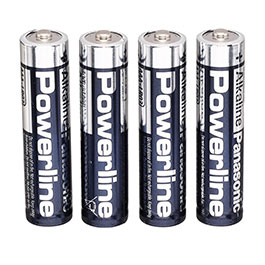 Panasonic Powerline Alkaline Batterie LR03 AAA 1,5V 4 Stck