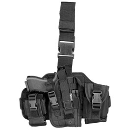 CI Pistolenbeinholster Combat Utility 4011 Gen.2 schwarz mit Bein- und Grtelbefestigung rechts