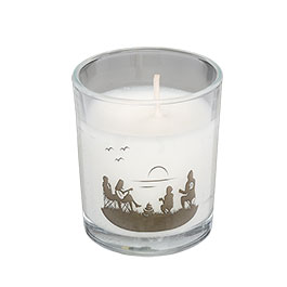 Origin Outdoors Kerze Campfire im Glas wei