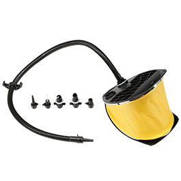 Origin Outdoors Fu-Luftpumpe 5 L schwarz/gelb inkl. Adapter
