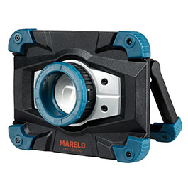 Mareld LED-Strahler RE ZOOM 1500 Lumen schwarz/blau inkl. Ladegert & Transportbeutel