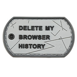JTG  Browser History Dog Tag Patch 3D Rubber Patch