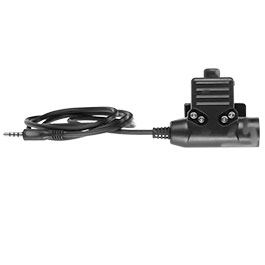 Nuprol U94 Headset PTT Push-To-Talk Einheit mit 3,5mm AUX Stecker schwarz