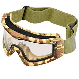 Nuprol Battle Visor Dual Lens Eye Protection Airsoft Helmbrille / Schutzbrille camo