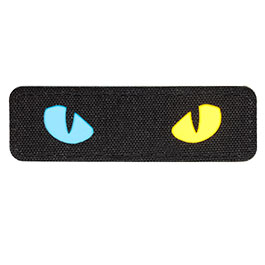 Kleinbild 2 M-Tac Lasercut-Patch schwarz mit Cat-Eyes blue-yellow nachleuchtend