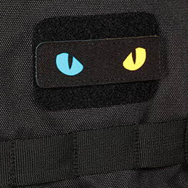 Kleinbild 4 M-Tac Lasercut-Patch schwarz mit Cat-Eyes blue-yellow nachleuchtend
