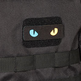 Kleinbild 6 M-Tac Lasercut-Patch schwarz mit Cat-Eyes blue-yellow nachleuchtend
