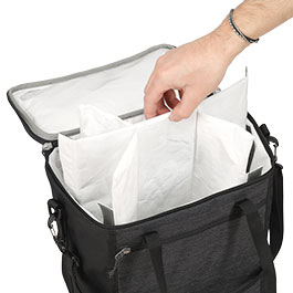 Kleinbild 3 Tatonka Cooler Bag SIX PACK off-black mit herausnehmbarer Einteilung