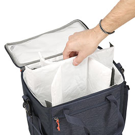 Kleinbild 3 Tatonka Cooler Bag SIX PACK navy mit herausnehmbaren Einteilungen