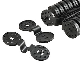 Kleinbild 1 FOSCO Befestigungs Clips 20 Stck rund  fr Planen, Sichtschutz, Tarnnetze usw