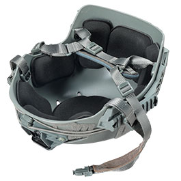 WoSport Airsoft Helm W-Style 3.0 Standard Version mit NVG Mount und seitlichen Rails verstellbar grau Bild 9