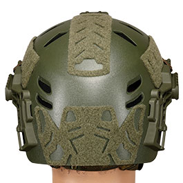 WoSport Airsoft Helm W-Style 3.0 Standard Version mit NVG Mount und seitlichen Rails verstellbar oliv Bild 4