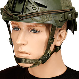 WoSport Airsoft Helm W-Style 3.0 Standard Version mit NVG Mount und seitlichen Rails verstellbar oliv Bild 6