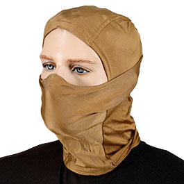 WoSport Tactical Sturmhaube / Balaclava mit Silikoneinsatz Generation 2 tan