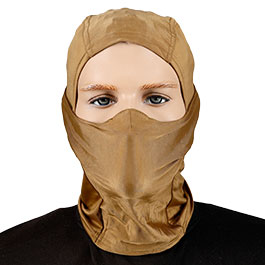 WoSport Tactical Sturmhaube / Balaclava mit Silikoneinsatz Generation 2 tan Bild 2