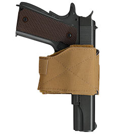 Kleinbild 5 WoSport Universal Safety-Lock Holster fr Pistolen Nylon-Fabric rechts coyote
