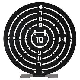 Kleinbild 2 WoSport Circular Training Target bungsziel 230 mm aus Edelstahl schwarz