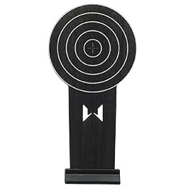 WoSport Shooting Training Target Übungszielfiguren aus Aluminium schwarz - 2 Stück Bild 4