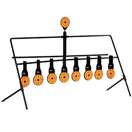 WoSport Wind-Bell Target mit 9 Zielen Metall Pendelspiel schwarz
