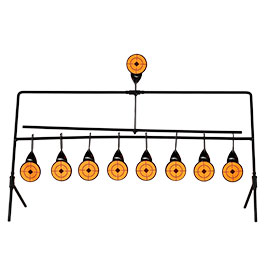 Kleinbild 2 WoSport Wind-Bell Target mit 9 Zielen Metall Pendelspiel schwarz