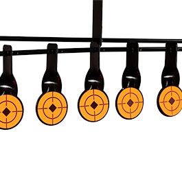 Kleinbild 3 WoSport Wind-Bell Target mit 9 Zielen Metall Pendelspiel schwarz