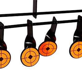 Kleinbild 4 WoSport Wind-Bell Target mit 9 Zielen Metall Pendelspiel schwarz