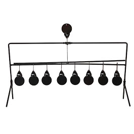 Kleinbild 8 WoSport Wind-Bell Target mit 9 Zielen Metall Pendelspiel schwarz