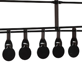 Kleinbild 9 WoSport Wind-Bell Target mit 9 Zielen Metall Pendelspiel schwarz