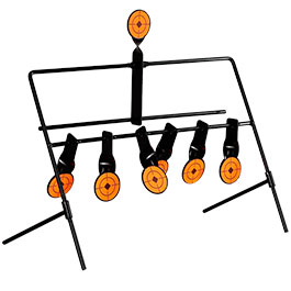 WoSport Wind-Bell Target mit 7 Zielen Metall Pendelspiel schwarz Bild 6