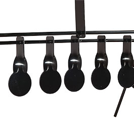 WoSport Wind-Bell Target mit 7 Zielen Metall Pendelspiel schwarz Bild 9