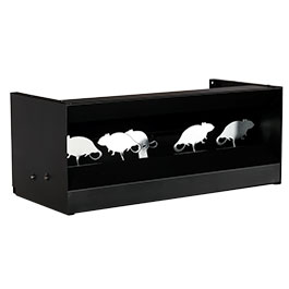 WoSport 4+1 Pendelkasten Ratzenjagd aus Stahl fr Luftgewehre und Luftpistolen schwarz