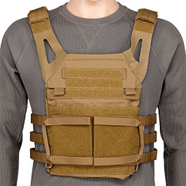 Kleinbild 1 WoSport JPC 2.0 Style Plate Carrier Molle-Plattentrger Weste verstellbar coyote