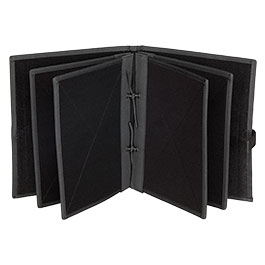 Kleinbild 1 WoSport Patch Sammelbuch / Sammelmappe - The Book Of Patches mit 10 Flauschseiten schwarz