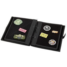 Kleinbild 4 WoSport Patch Sammelbuch / Sammelmappe - The Book Of Patches mit 10 Flauschseiten schwarz