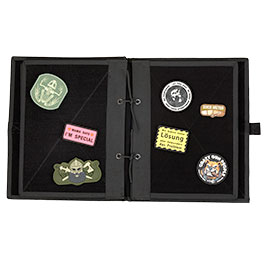 Kleinbild 5 WoSport Patch Sammelbuch / Sammelmappe - The Book Of Patches mit 10 Flauschseiten schwarz