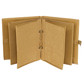 Kleinbild 1 WoSport Patch Sammelbuch / Sammelmappe - The Book Of Patches mit 10 Flauschseiten coyote