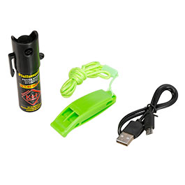 Kleinbild 5 Reflektierendes Outdoor-Set 3 teilig Laufgrtel,Pfefferspray und Pfeife