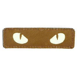 Kleinbild 4 101INC Lasercut Patch Cat Eyes Coyote leuchtend mit Klett auf der Rckseite
