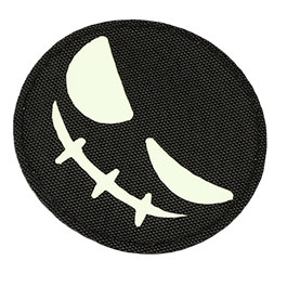 Kleinbild 1 101INC Lasercut Patch  Bser Smiley selbstleuchtend mit Klettverschluss