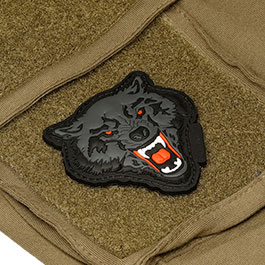 JTG Patch Angry Wolf Head