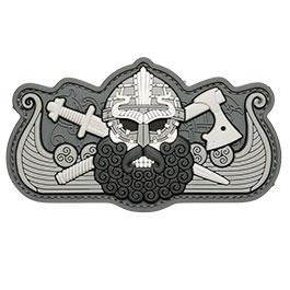 M-Tac  -Viking's Drakkar Patch schwarz/grau